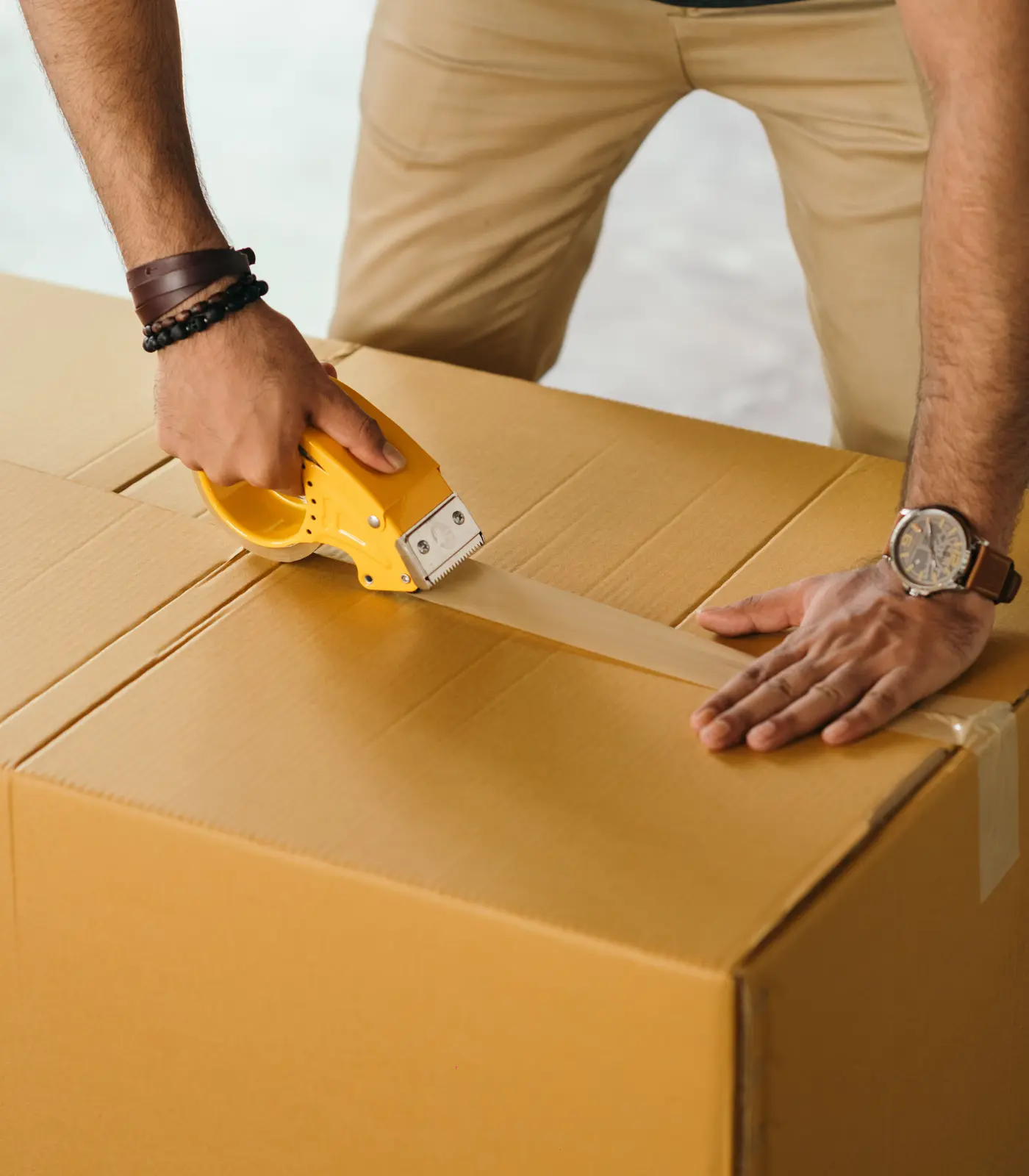A supplier preparing a large shipment