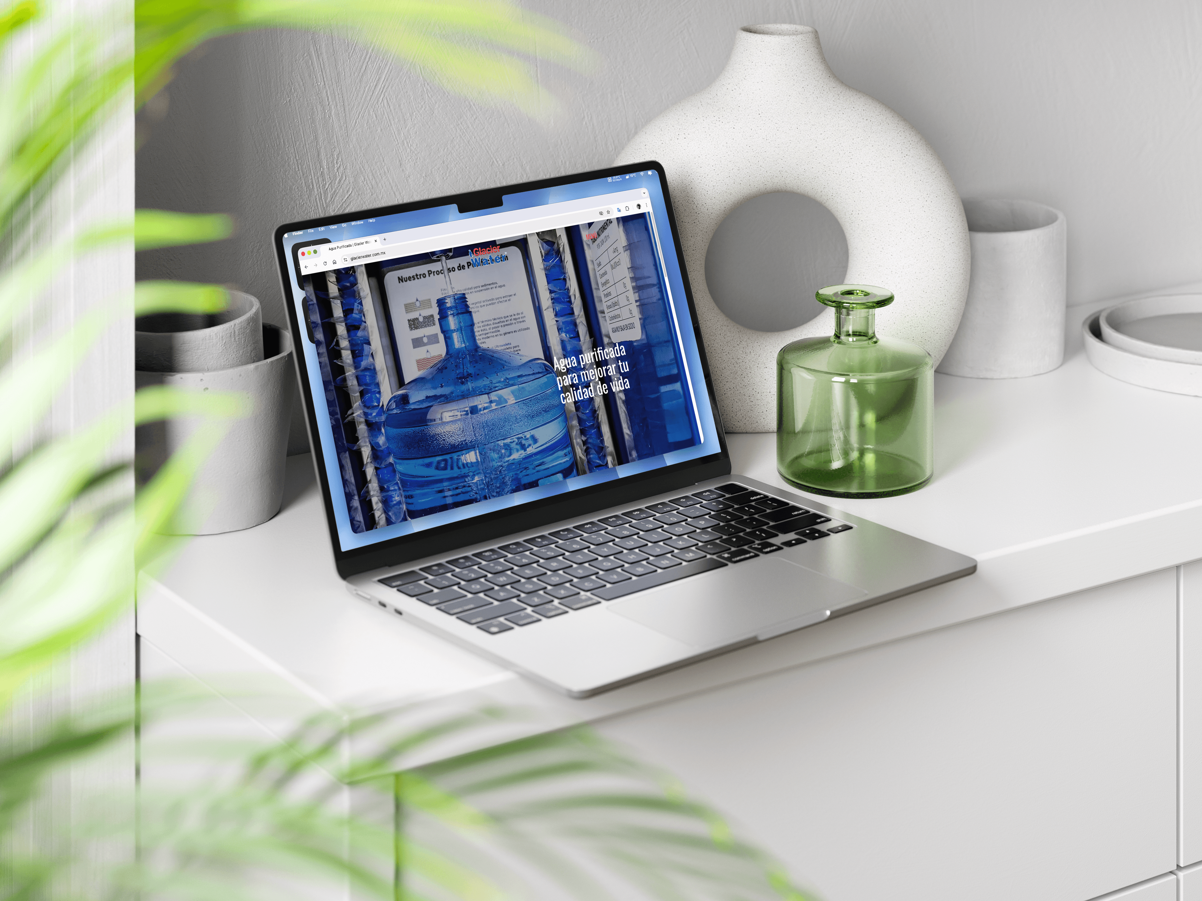 Glacier Water Website Branding SEO