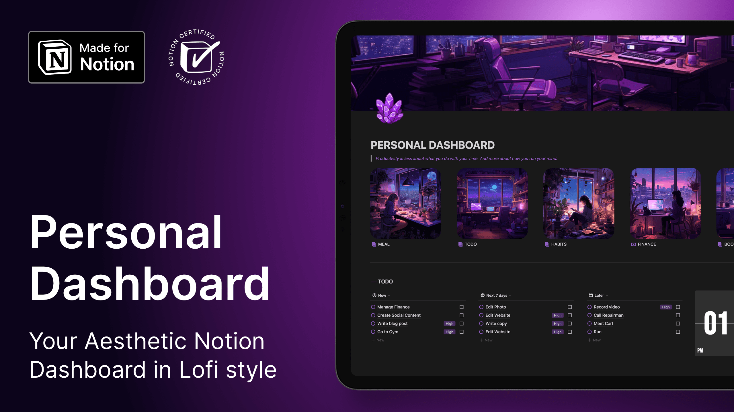 Notion Personal Dashboard