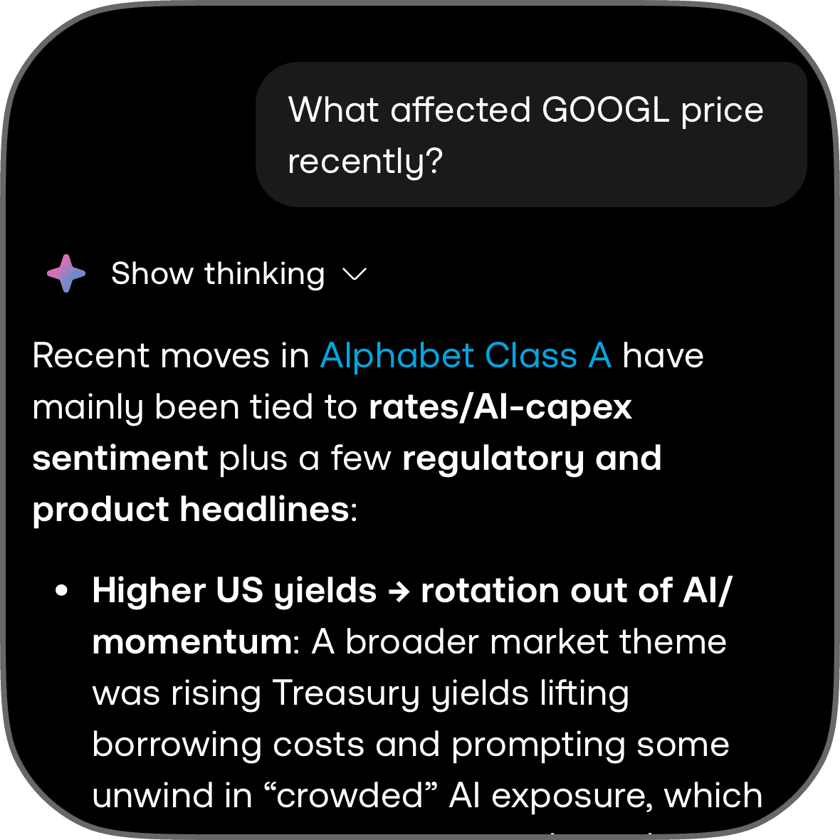 A sketch of the captionin feature showing text bubbles next the person's face