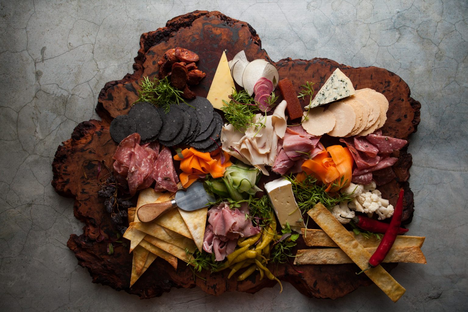 Someone checking items off of a check list