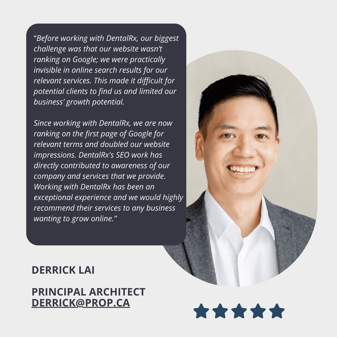 Derrick Lai - Testimonial to DentalRx