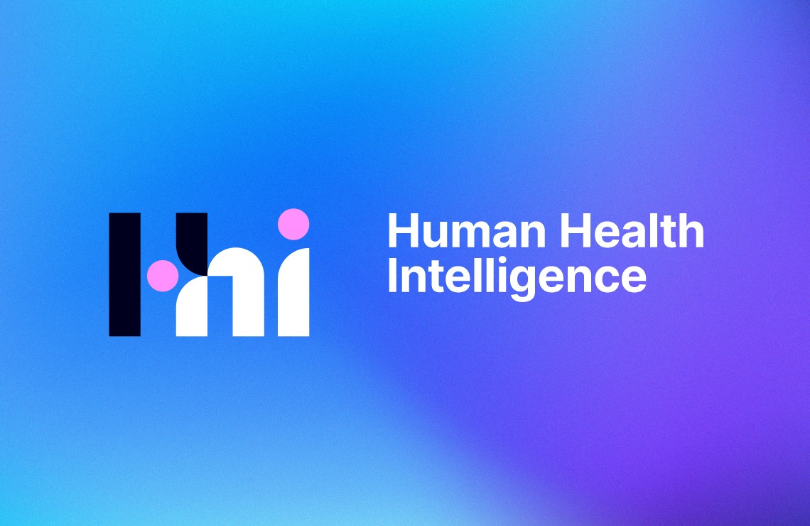 Human Health Intelligence logo on a blue gradient background