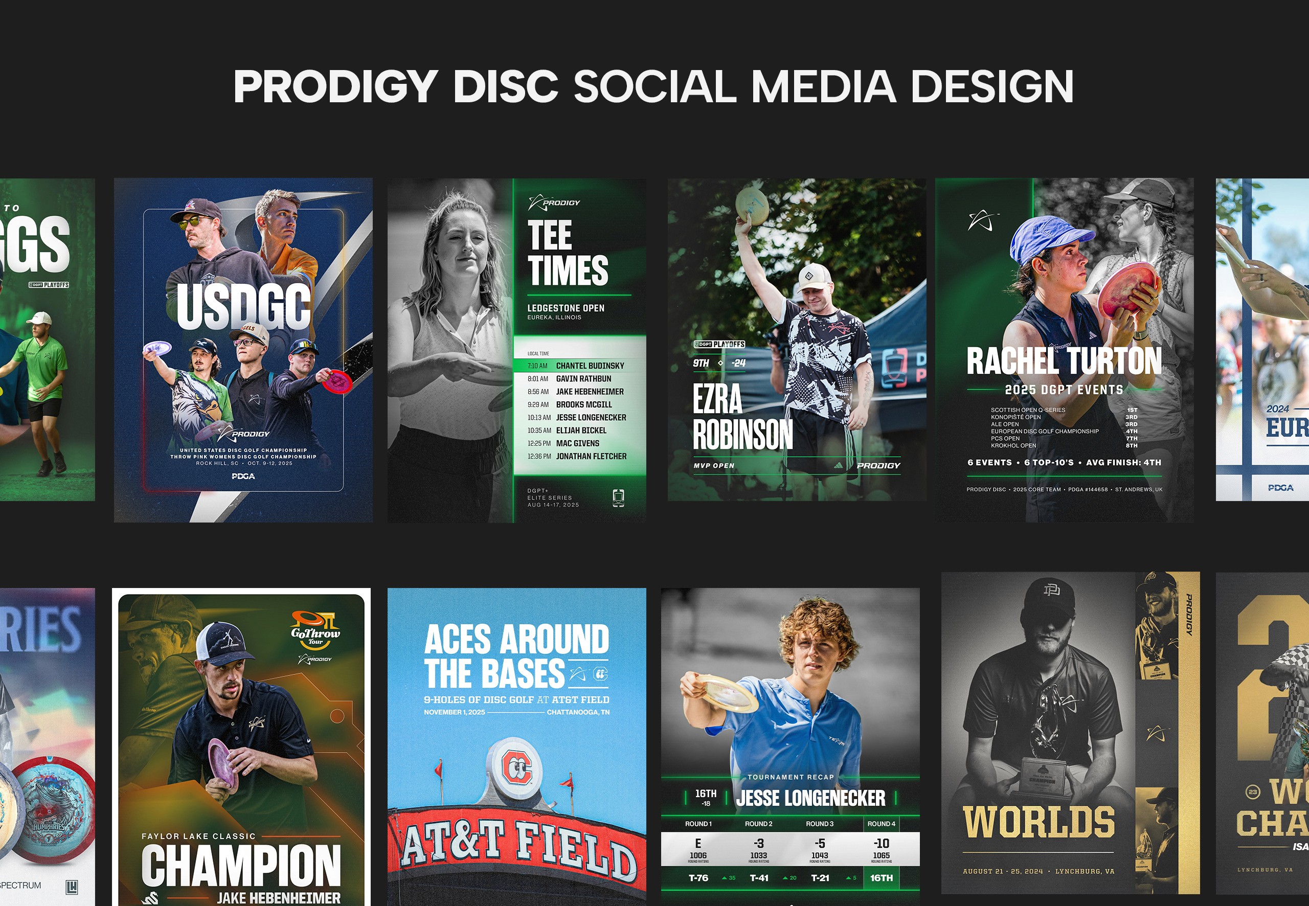 Prodigy Disc Social Media Design Samples