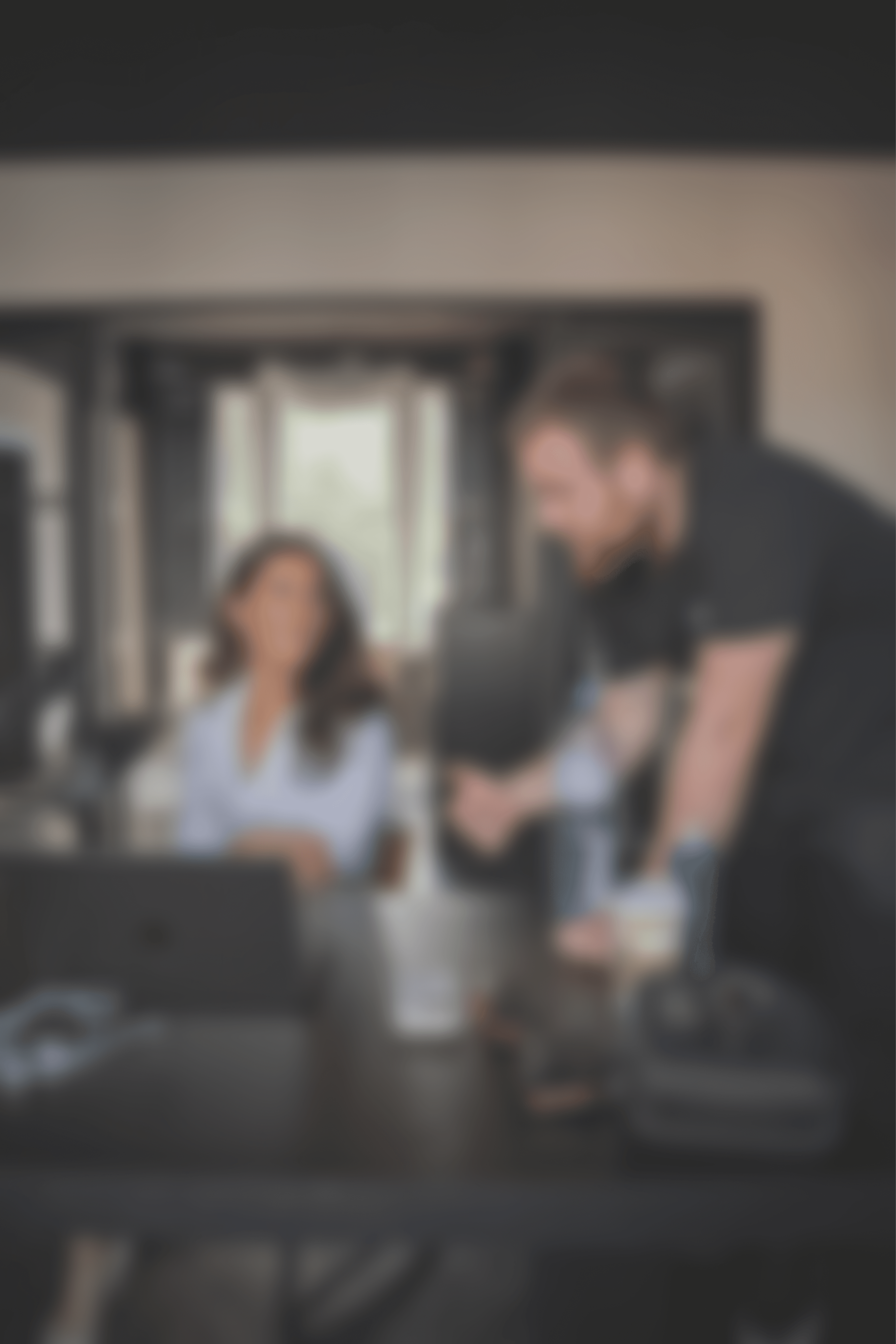 Statues from mount nemrut stand in the snow.