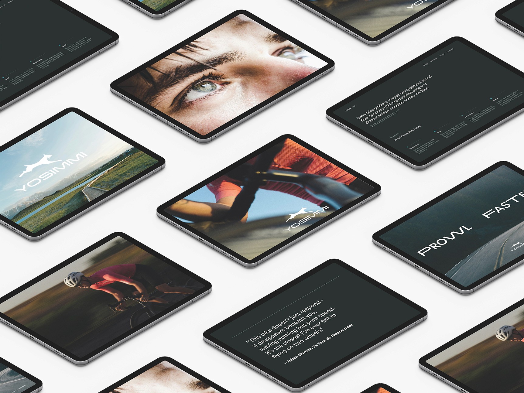 Multiple iPads for Yosimmi Branding