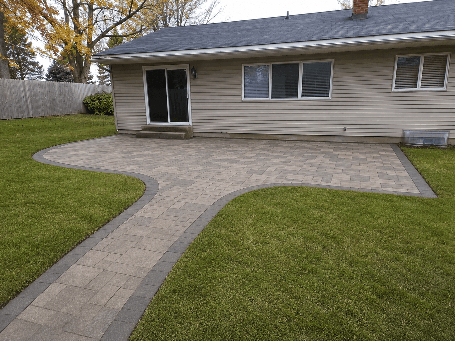 Patios & Pathways after professional landscaping work