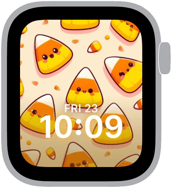 an apple watch face from the halloween patterns collection