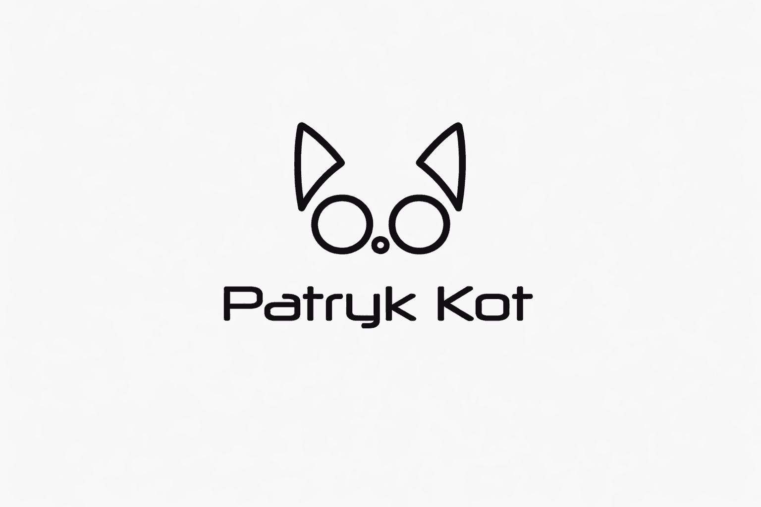 Logo Patryk Kot – główny znak marki osobistej