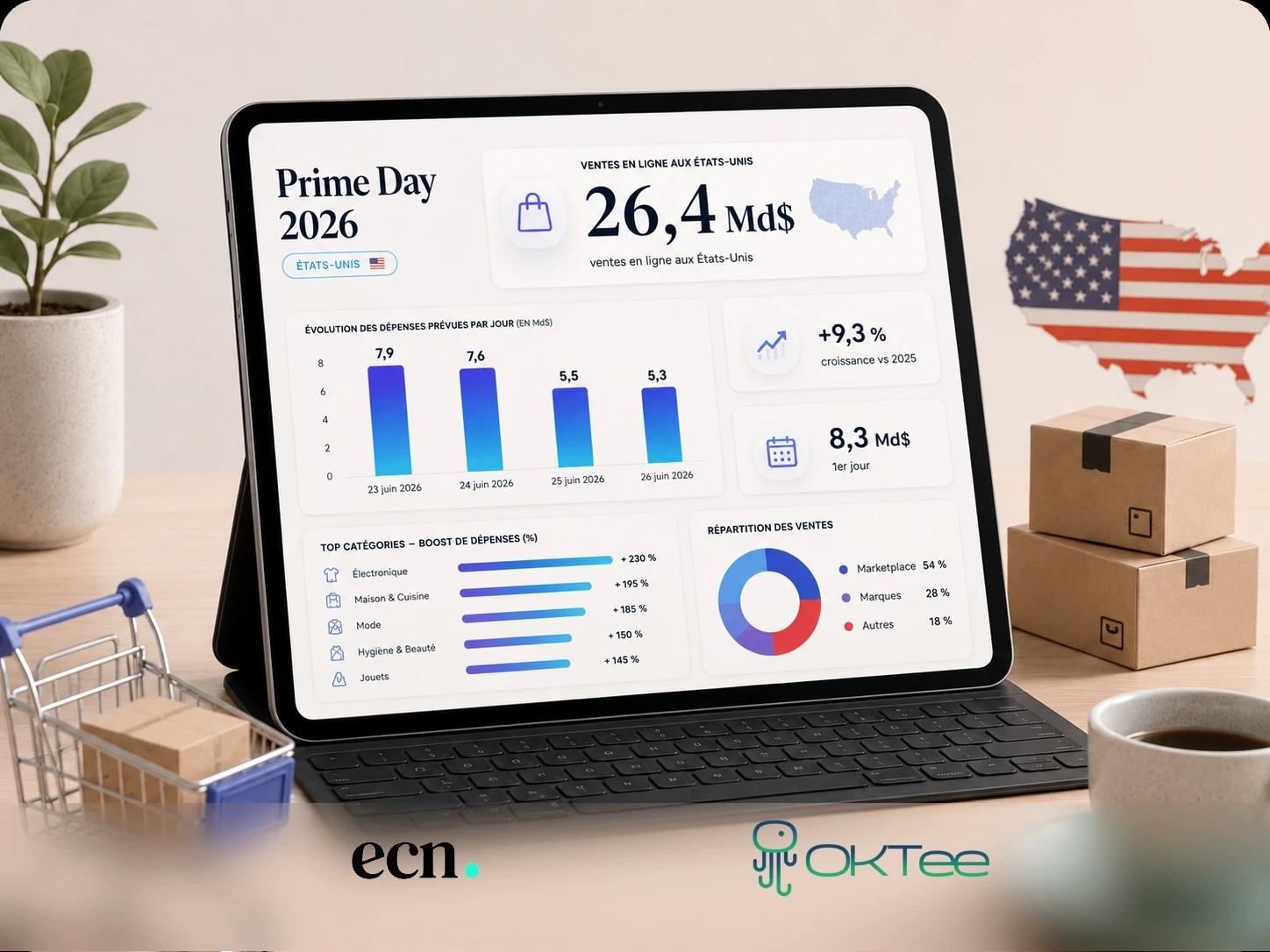 Bilan Prime Day 2026, ventes e-commerce aux Etats-Unis selon Adobe