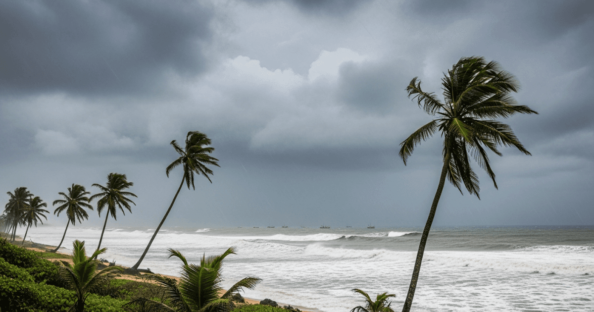 Sri Lanka on Alert as Low-Pressure System Intensifies; Heavy Rain and Winds Expected!