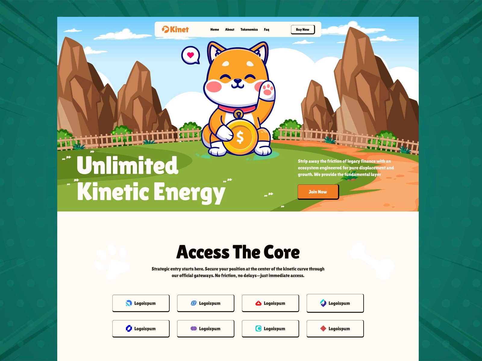 Kinet — 现代动效 Web3 项目官网设计灵感