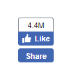 Customize The like us on facebook Button