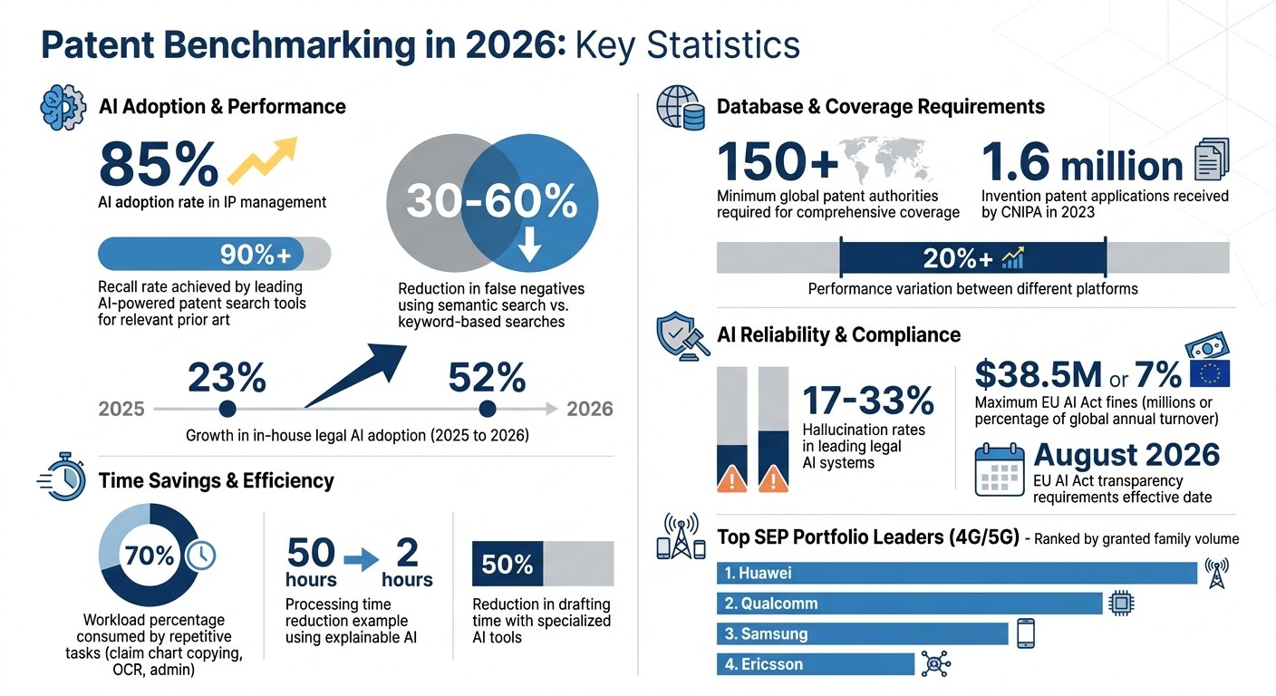 Patent Benchmarking Key Metrics and AI Adoption Statistics 2026