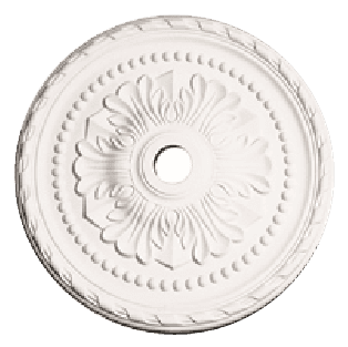 Decorative ceiling medallion for chandelier – primed and ready to paint