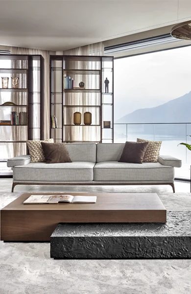 modern luxury  sofa (أثاث فاخر لغرف المعيشة في الدول العربية) and central coffee table and elegant living room