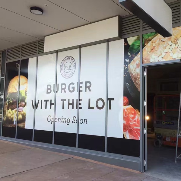 Old Progress Picture of Burger With the Lot Shop Front | Hospitality Fit-Out in Amaroo ACT by Recon Projects