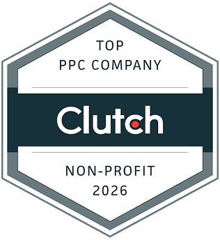Clutch Top PPC Company Non-Profit 2026 Badge