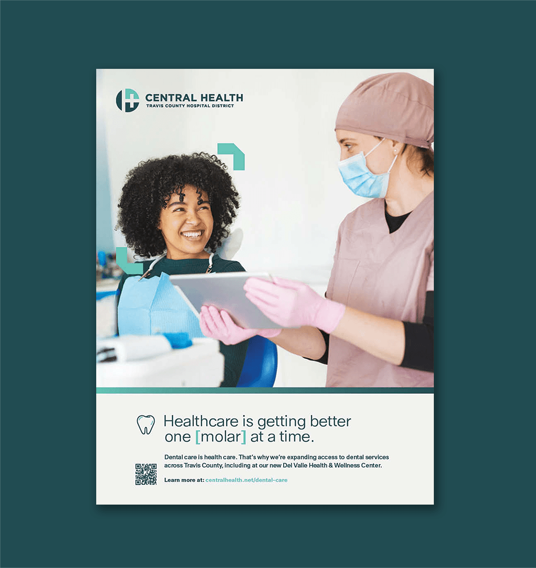 dental health service magazine print ad