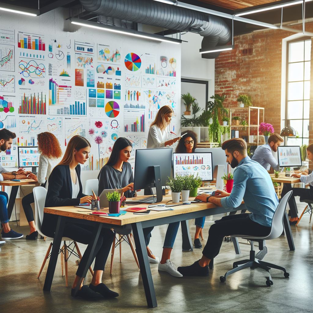 Eine moderne Performance Marketing Agentur abrietet an einer Marketing Startegie für mehr Erfolg