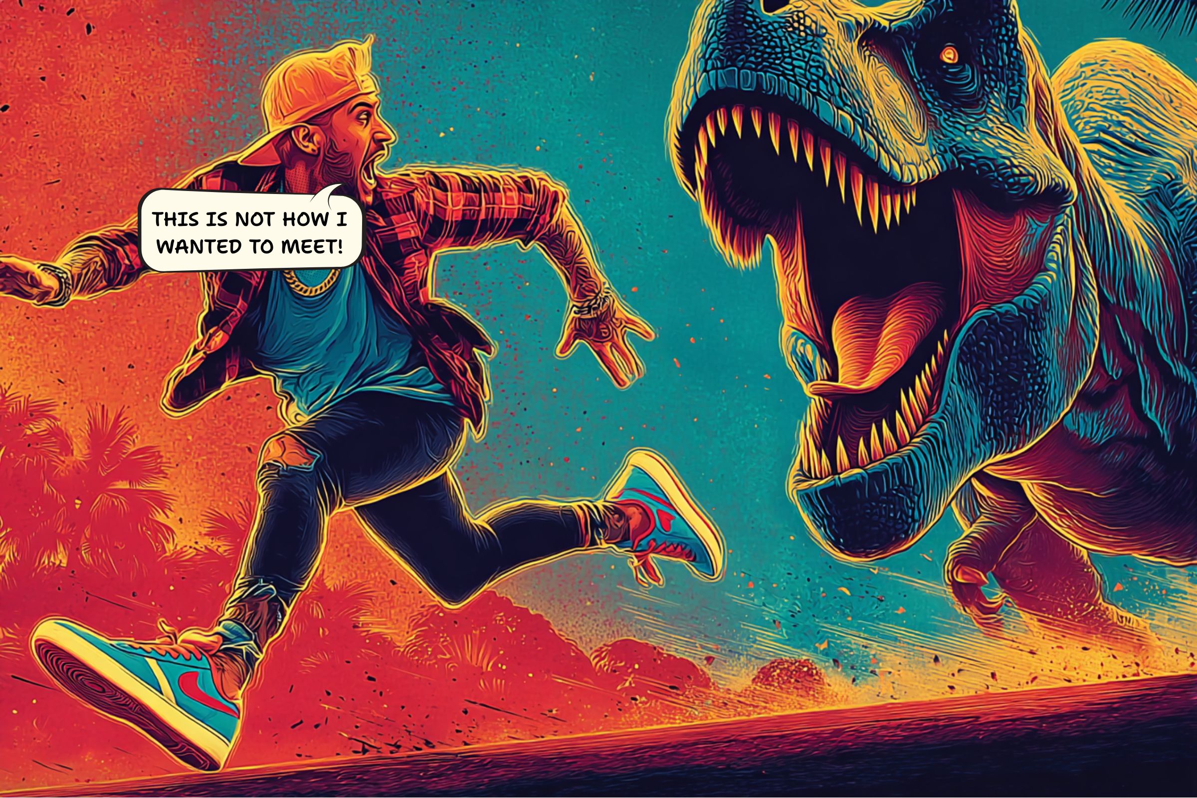 Running from T rex