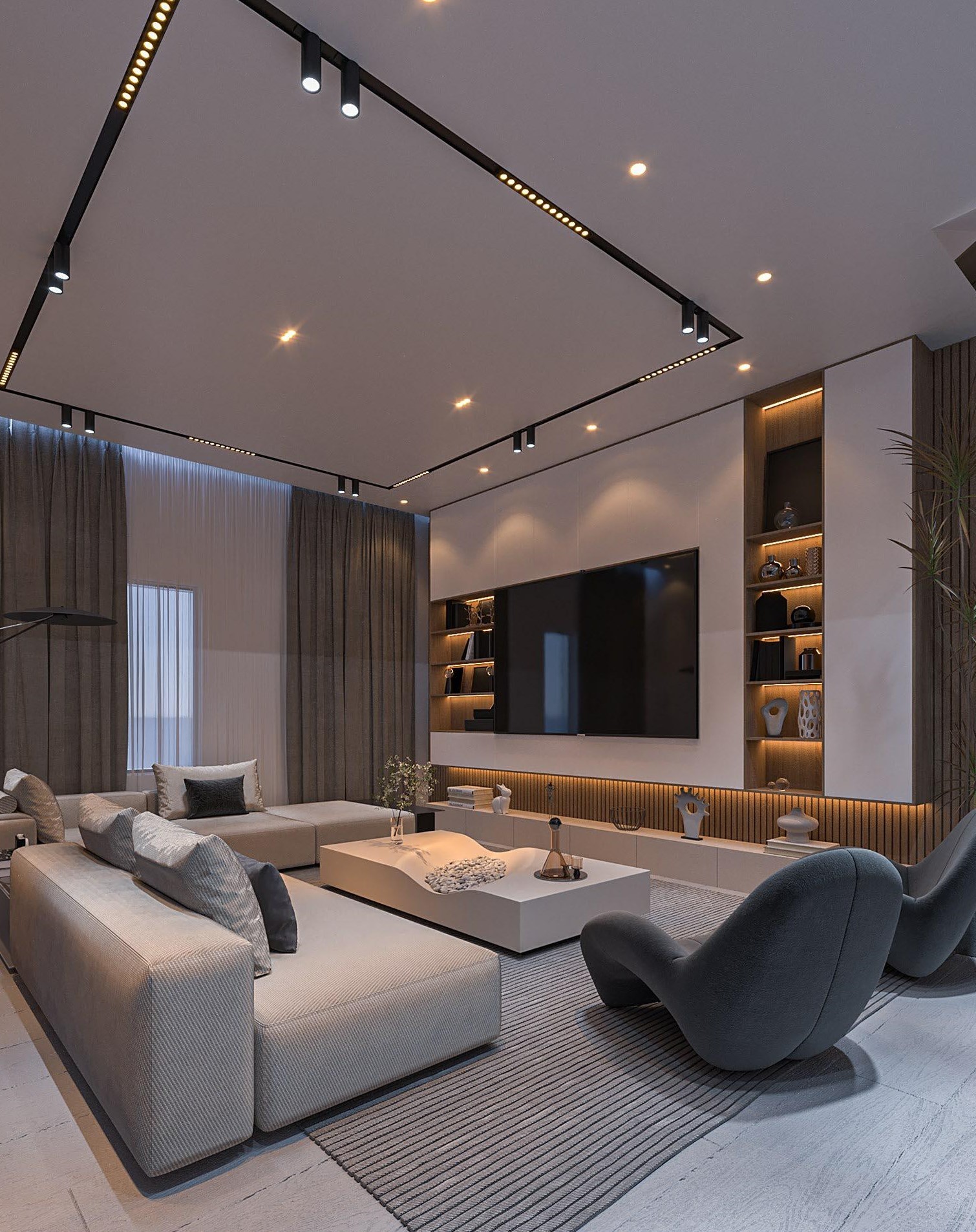 3D rendering of a proposed commercial complex