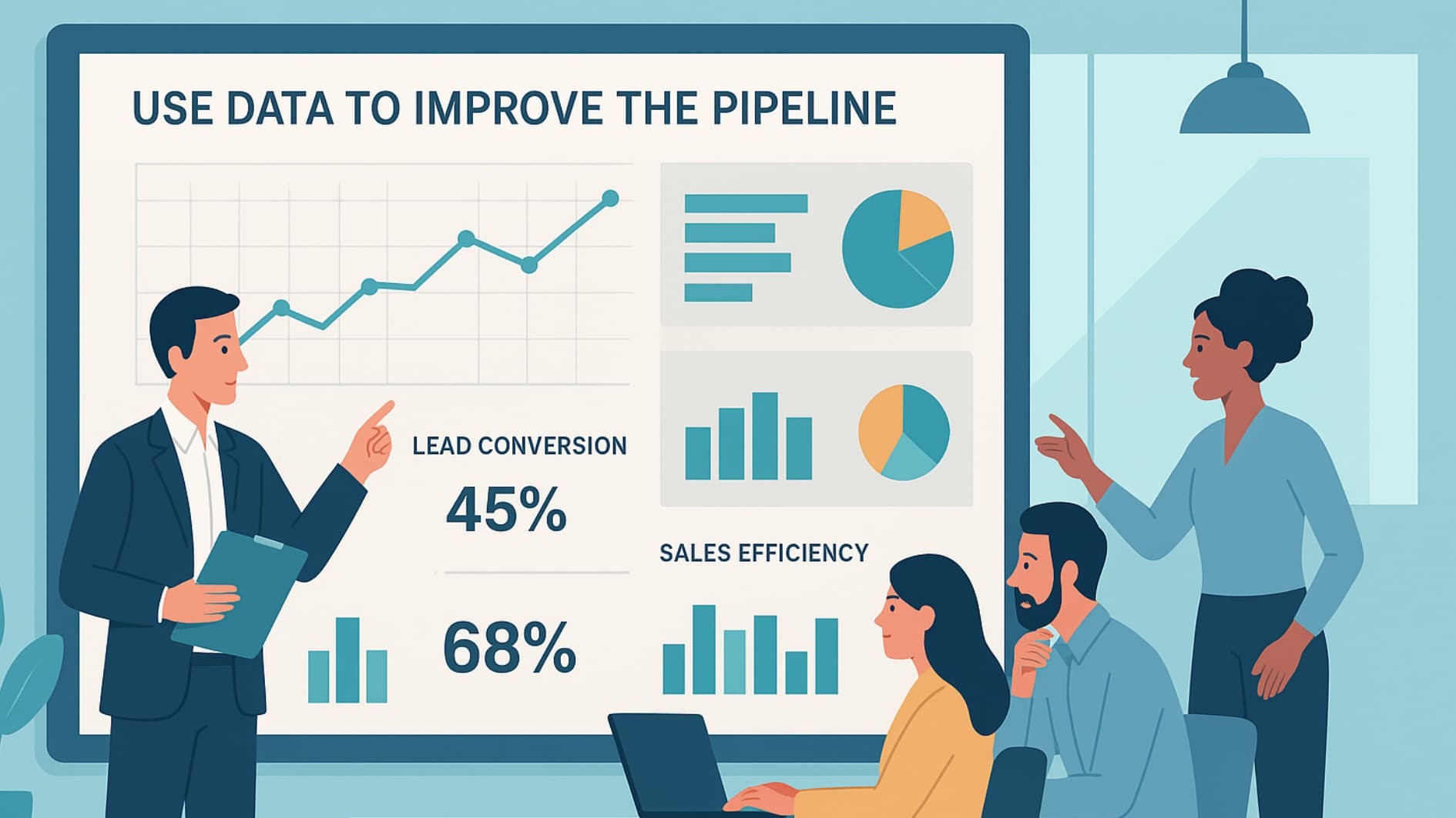 Using data to optimize strategic B2B sales pipeline building for better results.