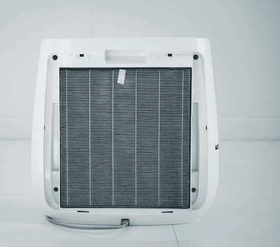 HEPA filter close up inside of a Mississauga home