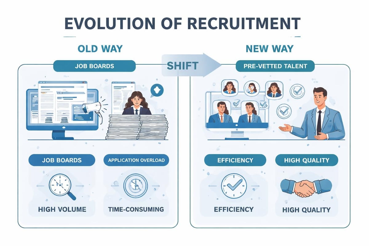 Recruitment evolution timeline