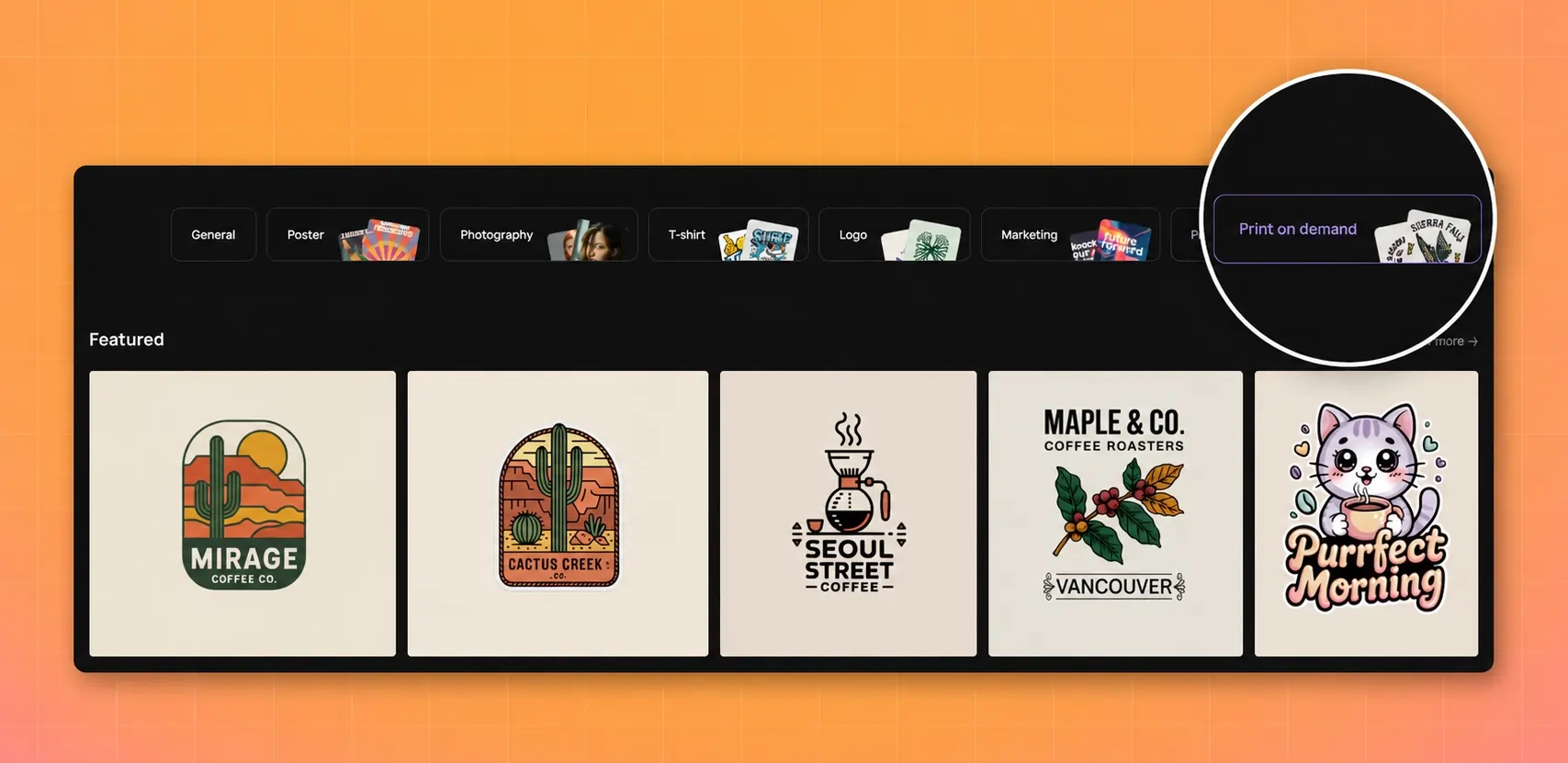 Ideogram print on demand