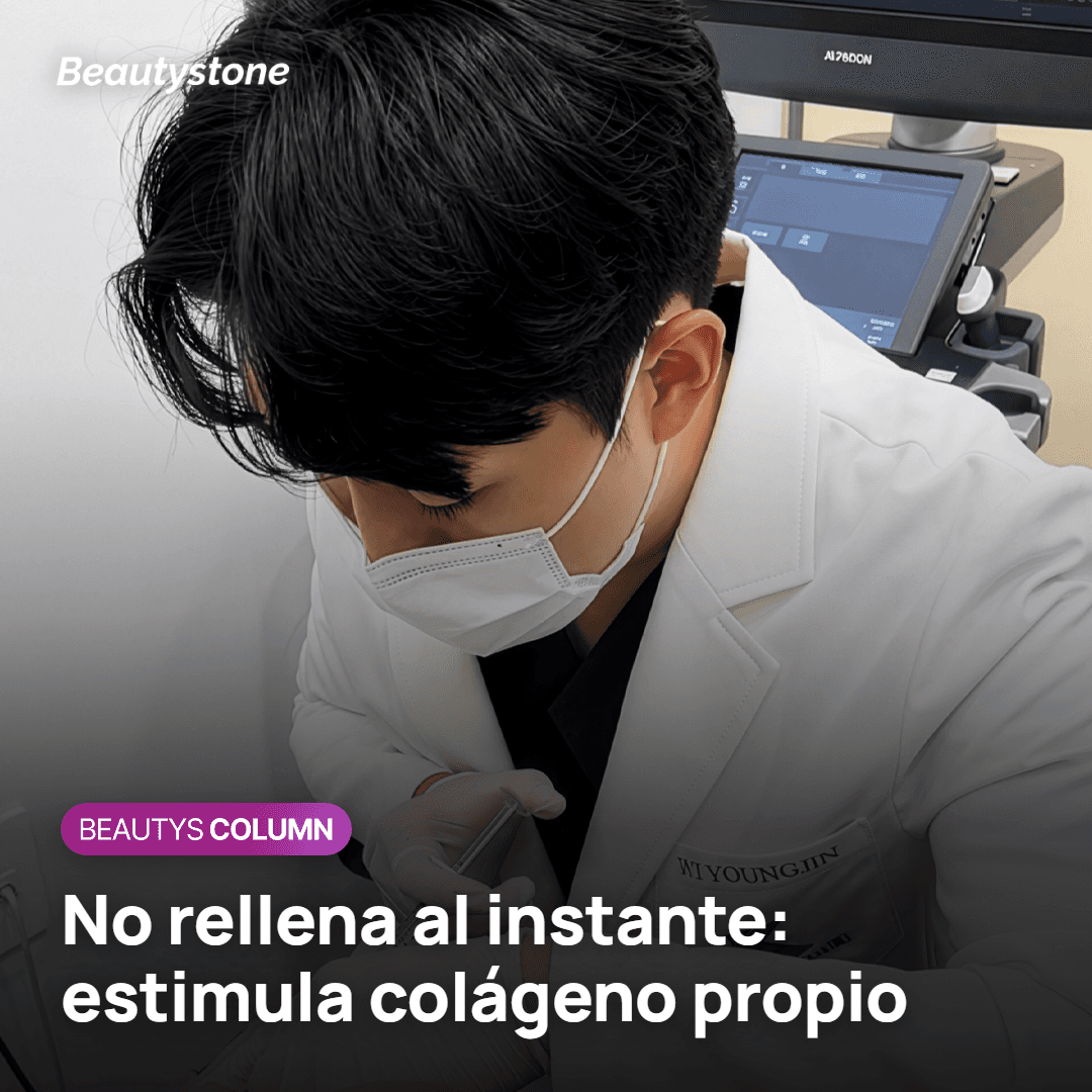 Sculptra estimula la producción de colágeno propio en lugar de rellenar al instante