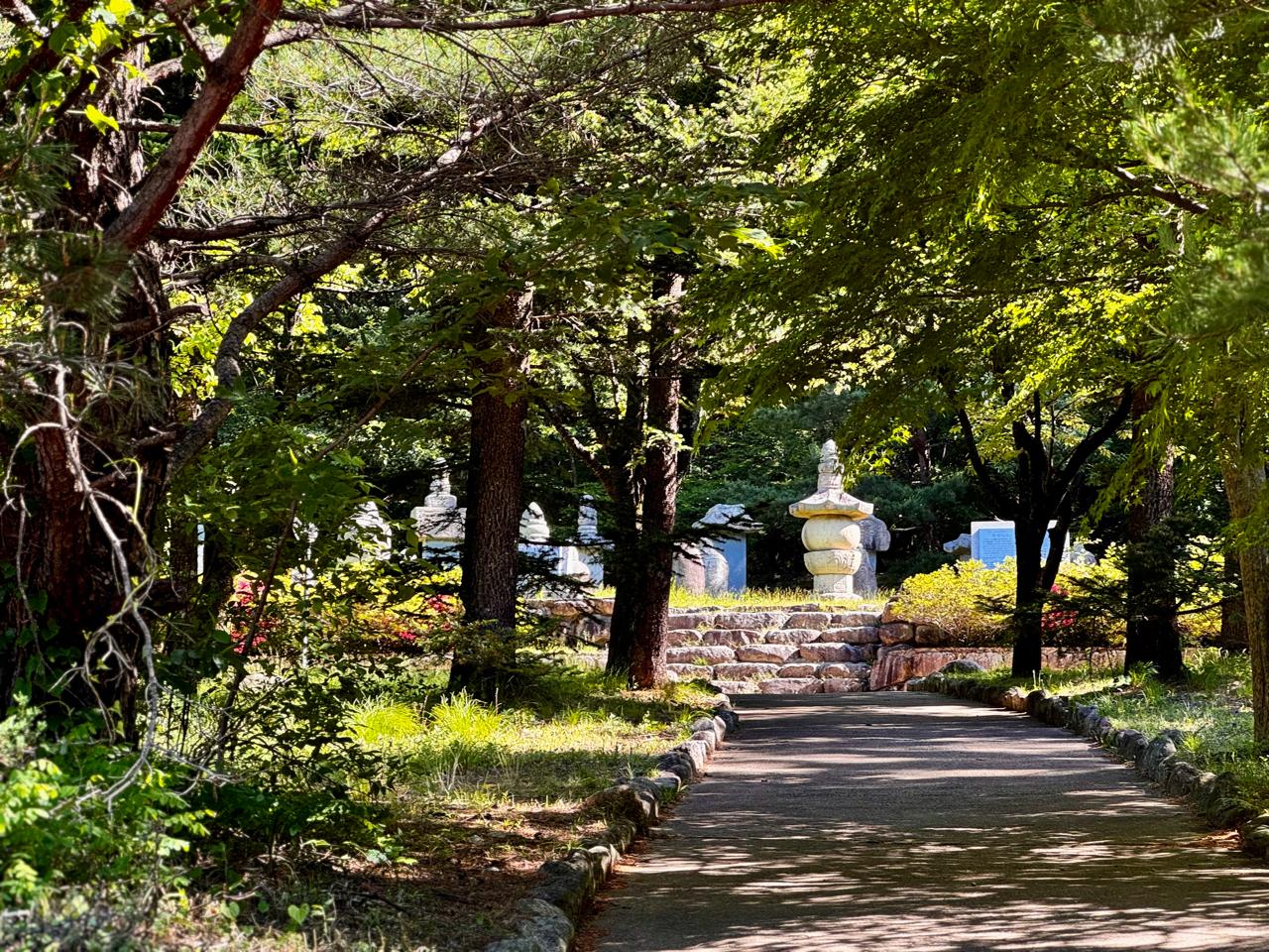 The sacred grounds governed by the Sinheungsa temple authorities