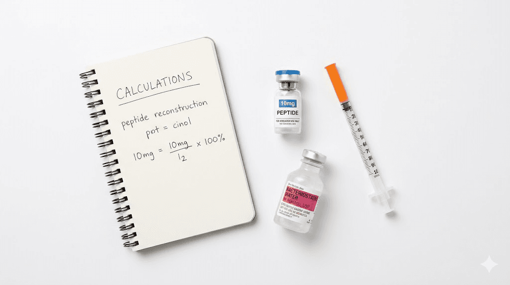 Retatrutide reconstitution calculation female dosing syringe units vial