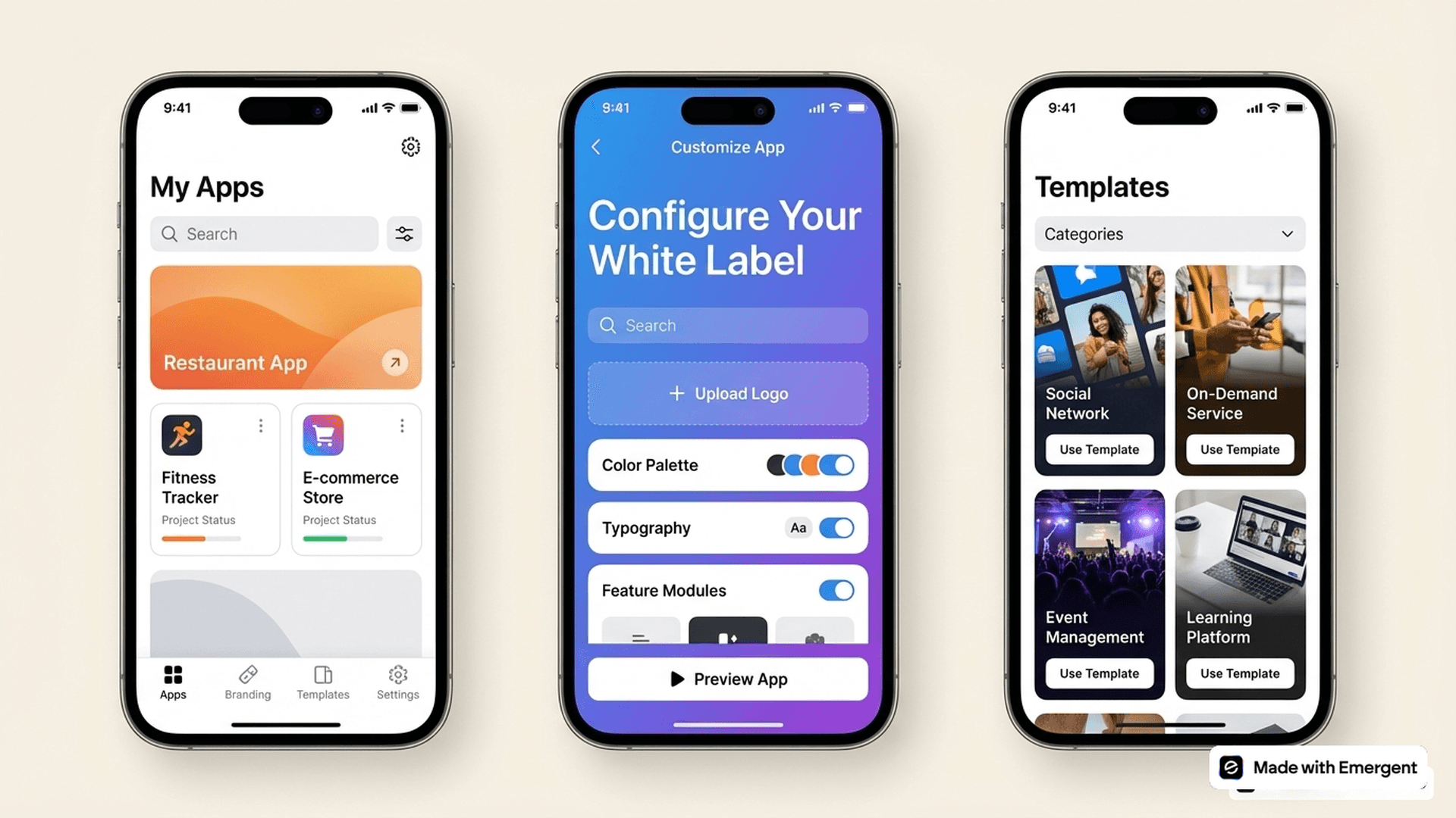 White Lable App Made with Emergent