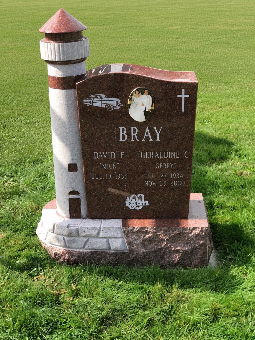 unique and non standard headstone shapes