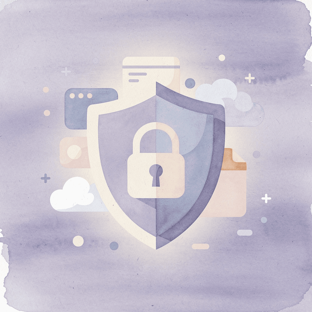 Scene illustration of a shield representing protection from unexpected legal liabilities