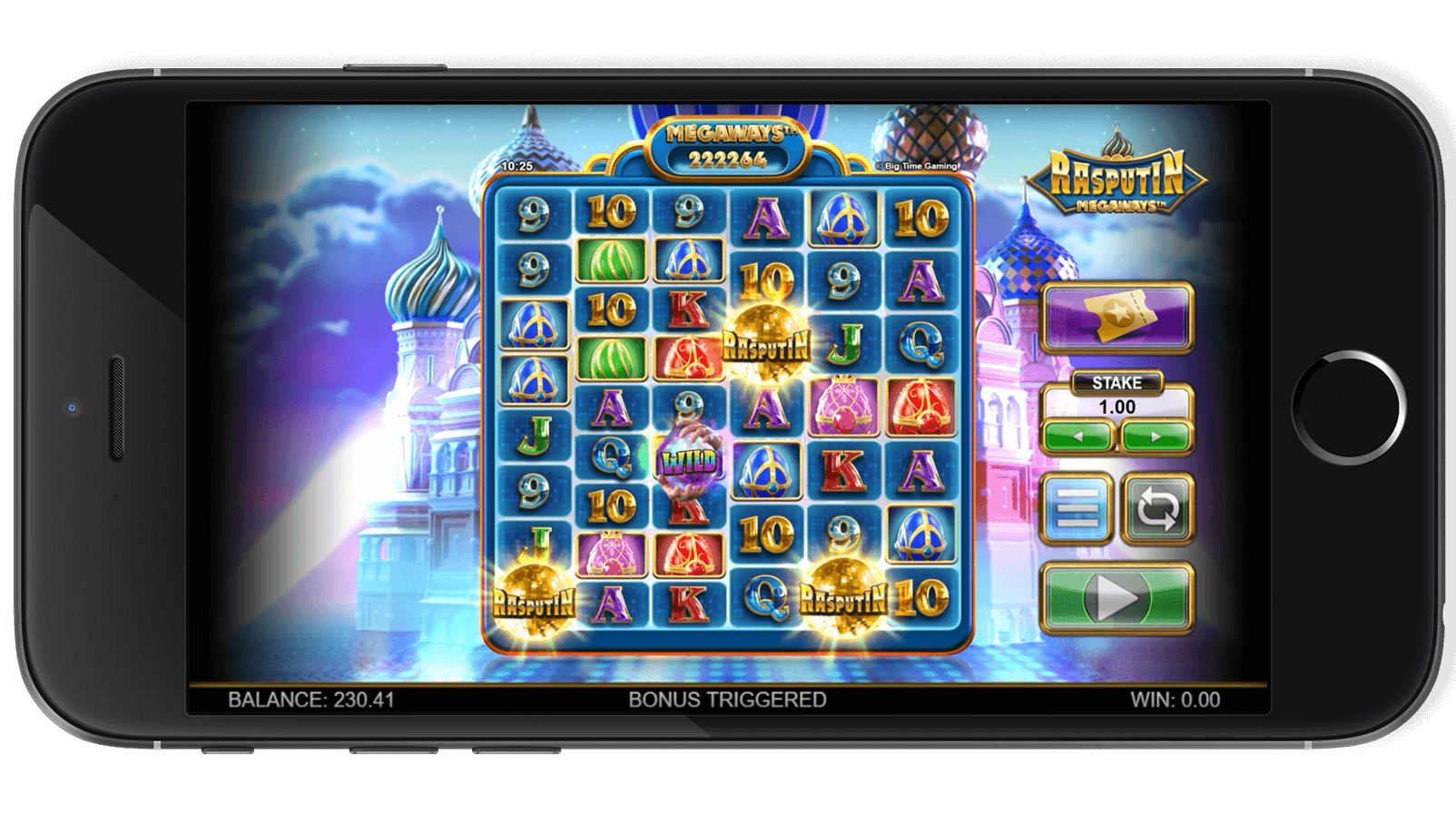 Rasputin Megaways - declenchement Free Spins Big Time Gaming