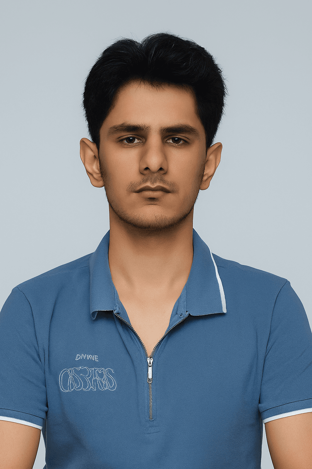 Portrait of portfolio creator – front view
