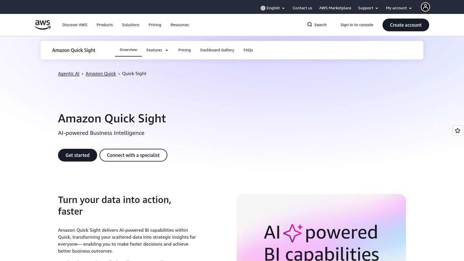 Amazon QuickSight (with Amazon Q)