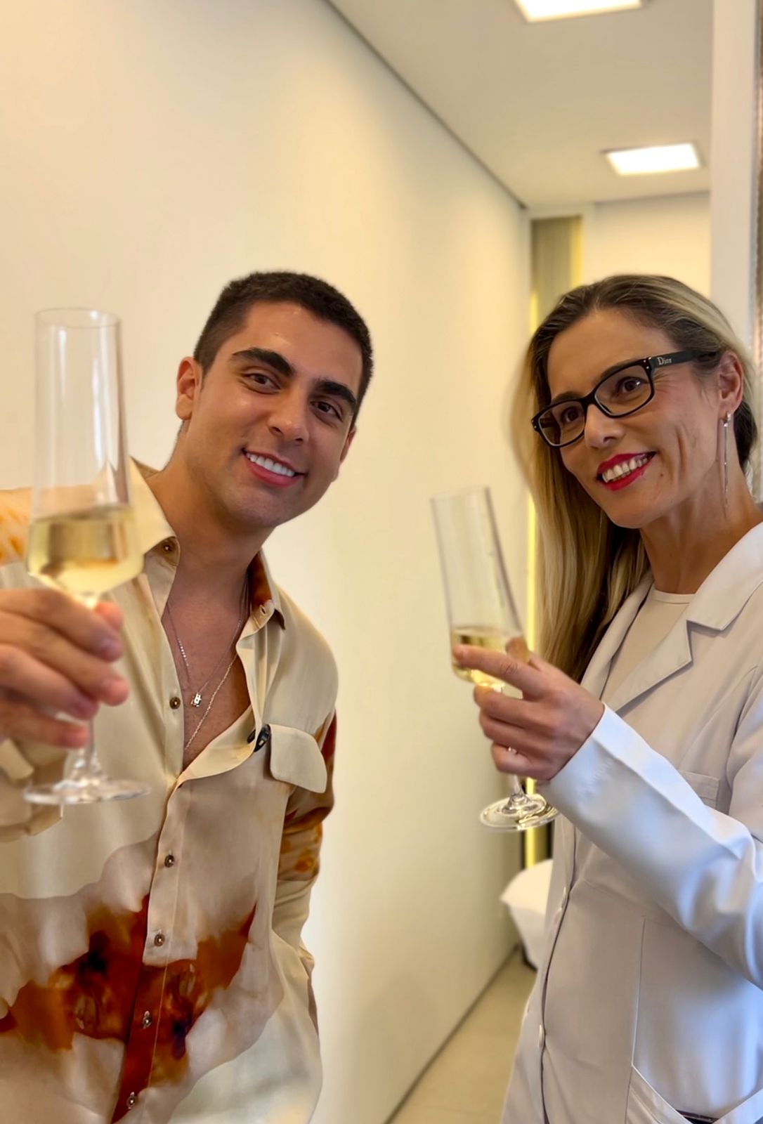 Woman drinking a dark beer in a brewery