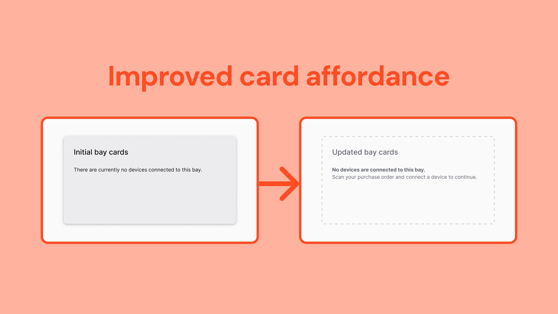 Design improvement, adding affordance to cards