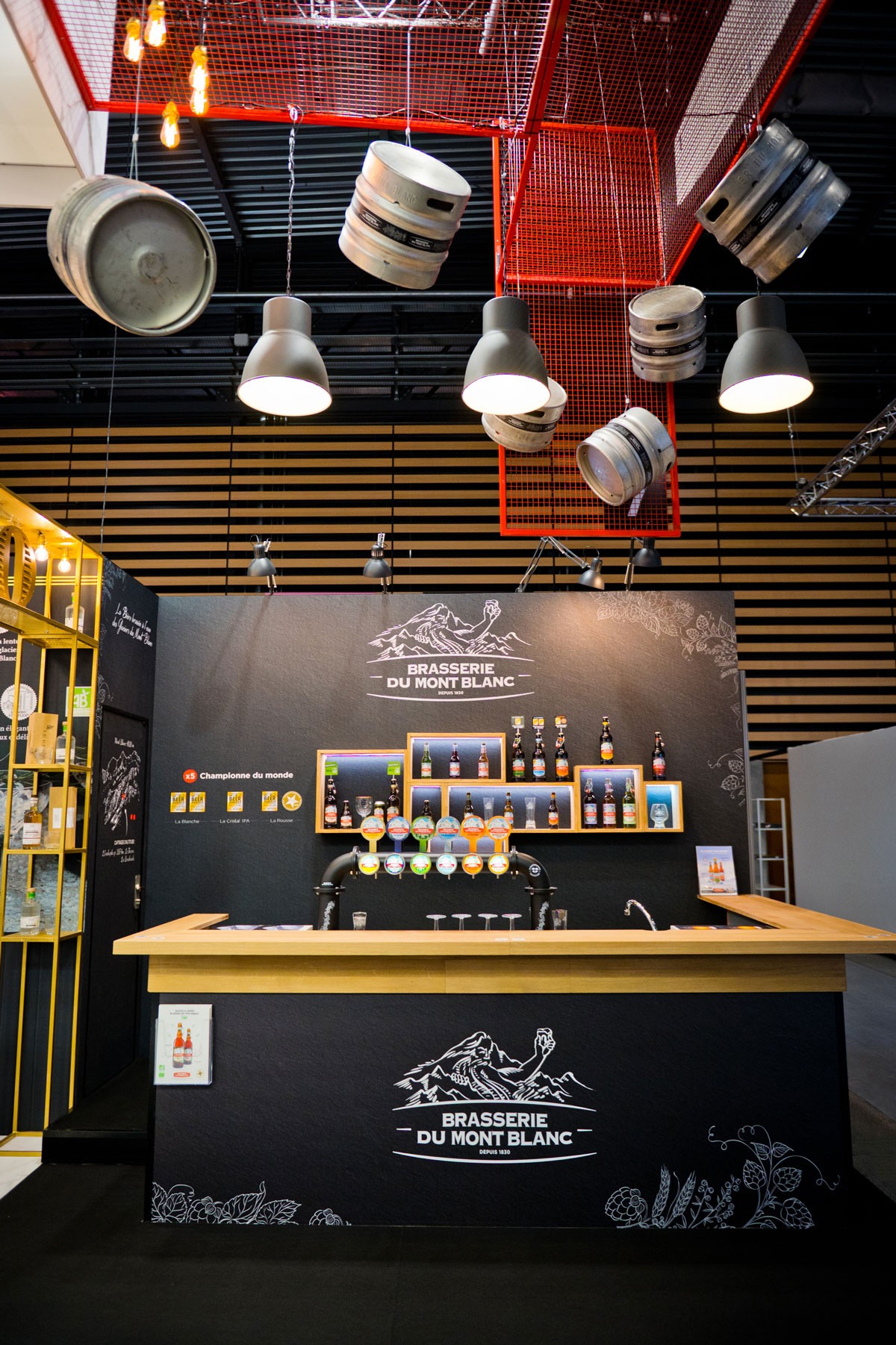 Stand indoor Brasserie du Mont Blanc par Expace