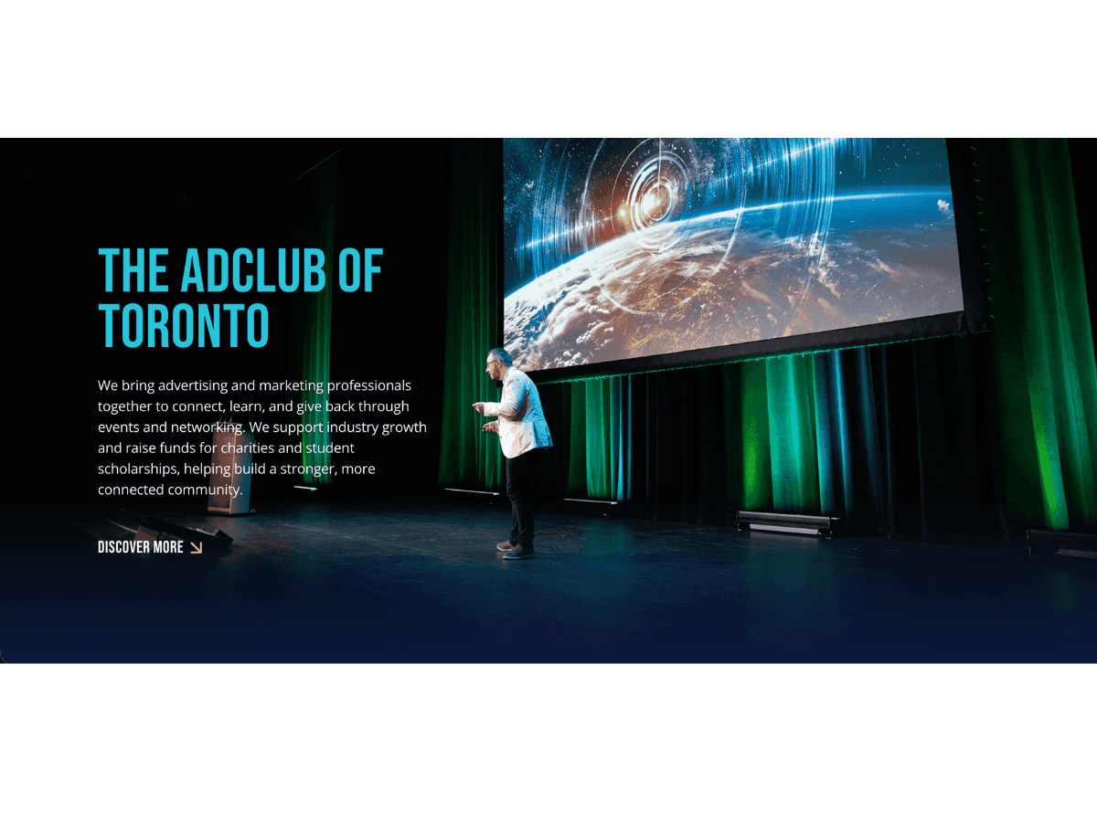AdClub of Toronto Homepage of Website