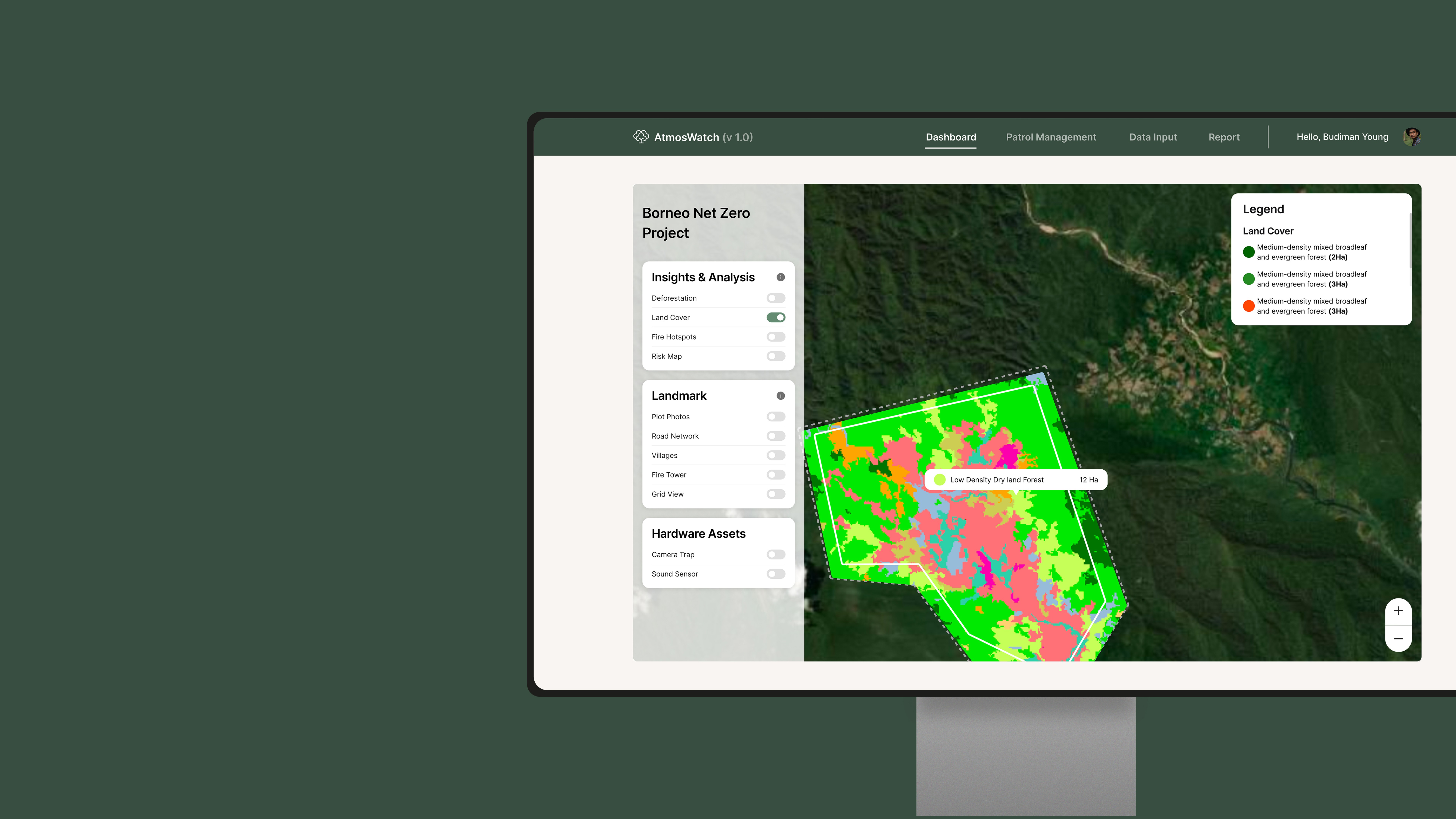 An image of AtmosWatch Dashboard