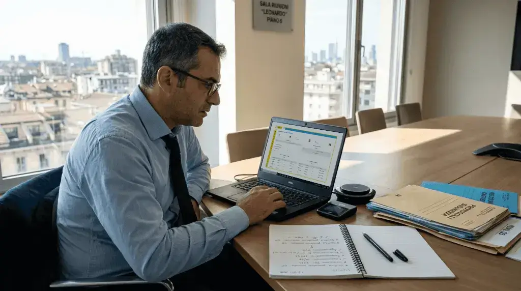 Il responsabile HSE valuta la situazione della varie sedi che gestisce tramite il gestionale sicurezza sul lavoro Sikuro
