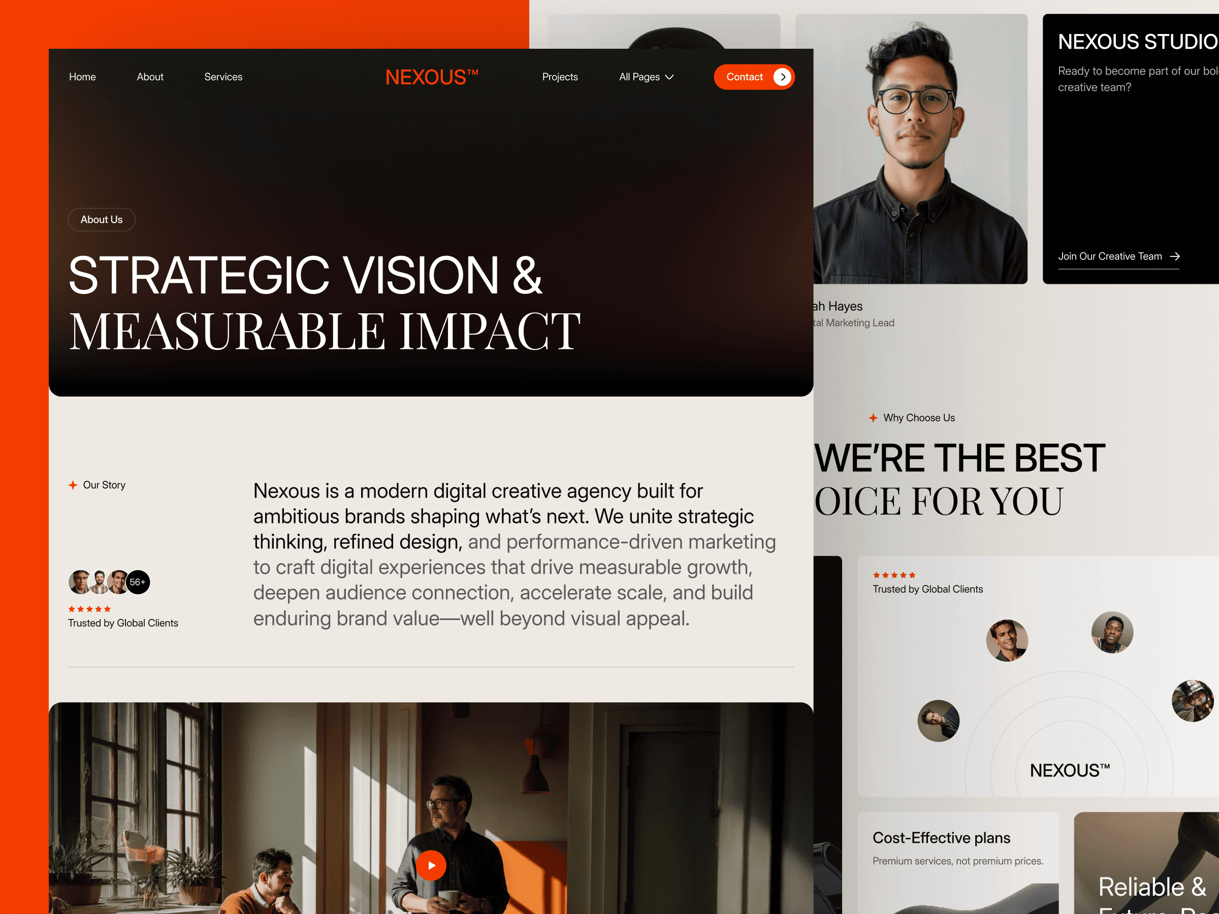framer creative agency template
