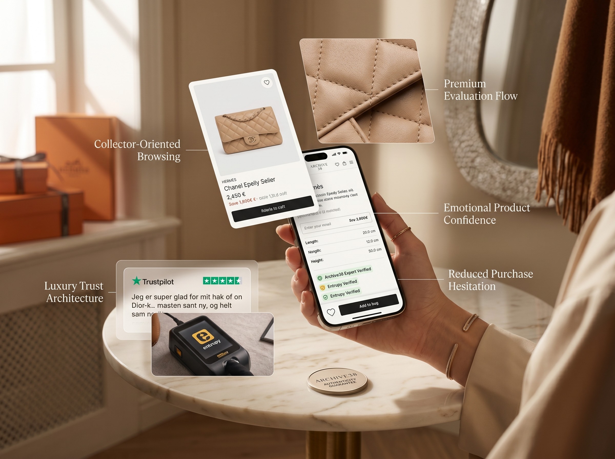 Shopify CRO Redesign für eine Luxury Resale Brand mit Fokus auf Trust Architecture und Collector Psychology