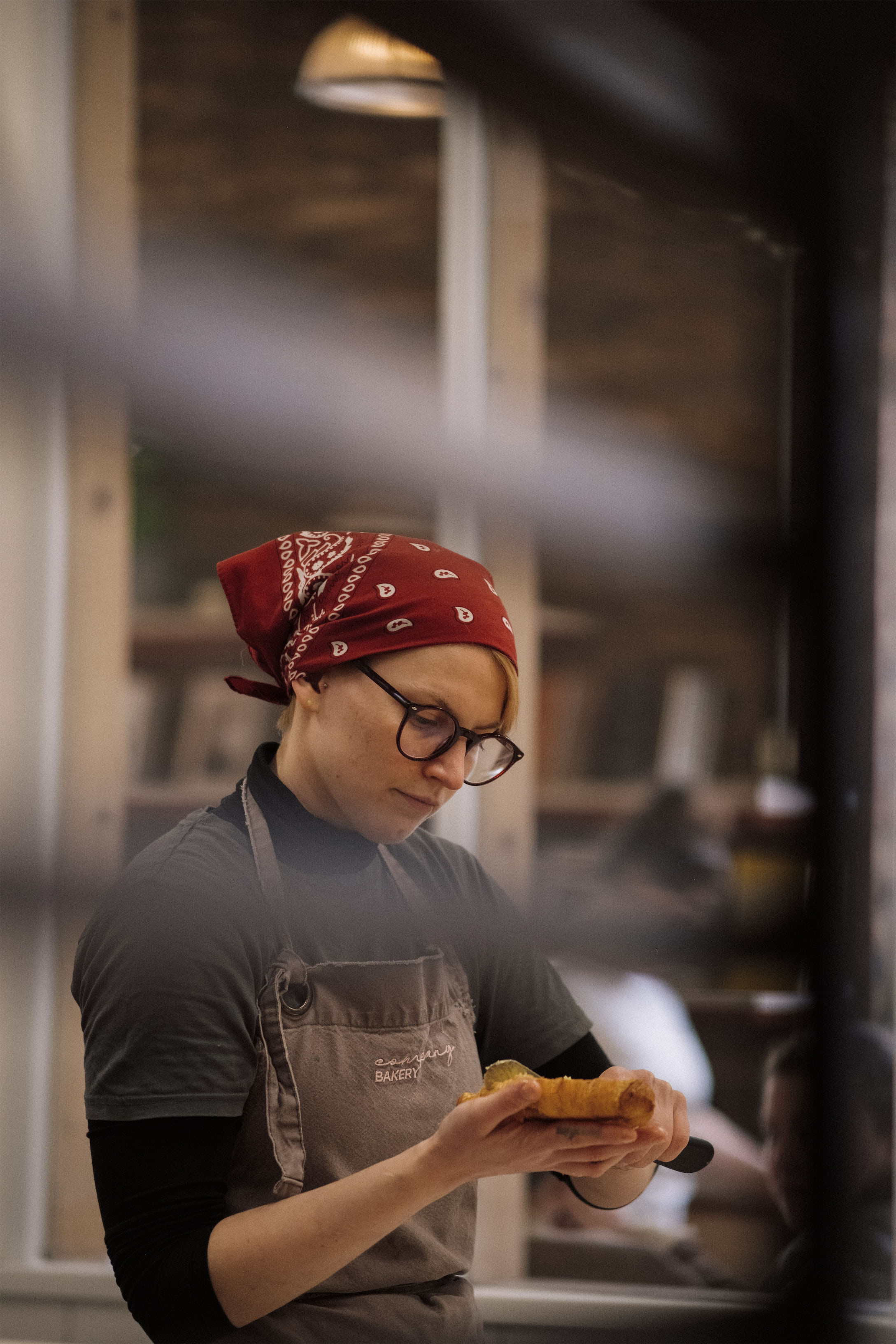 Woman riding a bicycle on a road