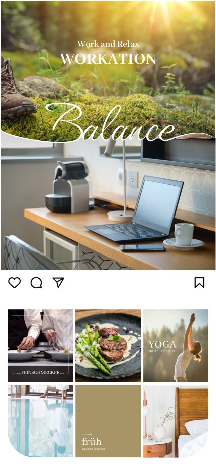 Instagram Werbung von einem Hotel