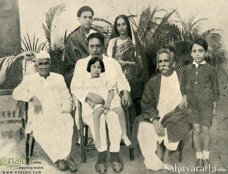 Ritha Devi with Grandfather Lakshminath Bezbaroa